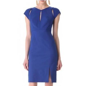 BLACK HALO Keyhole Jackie Royal Blue Eddie Cutout Sheath Dress